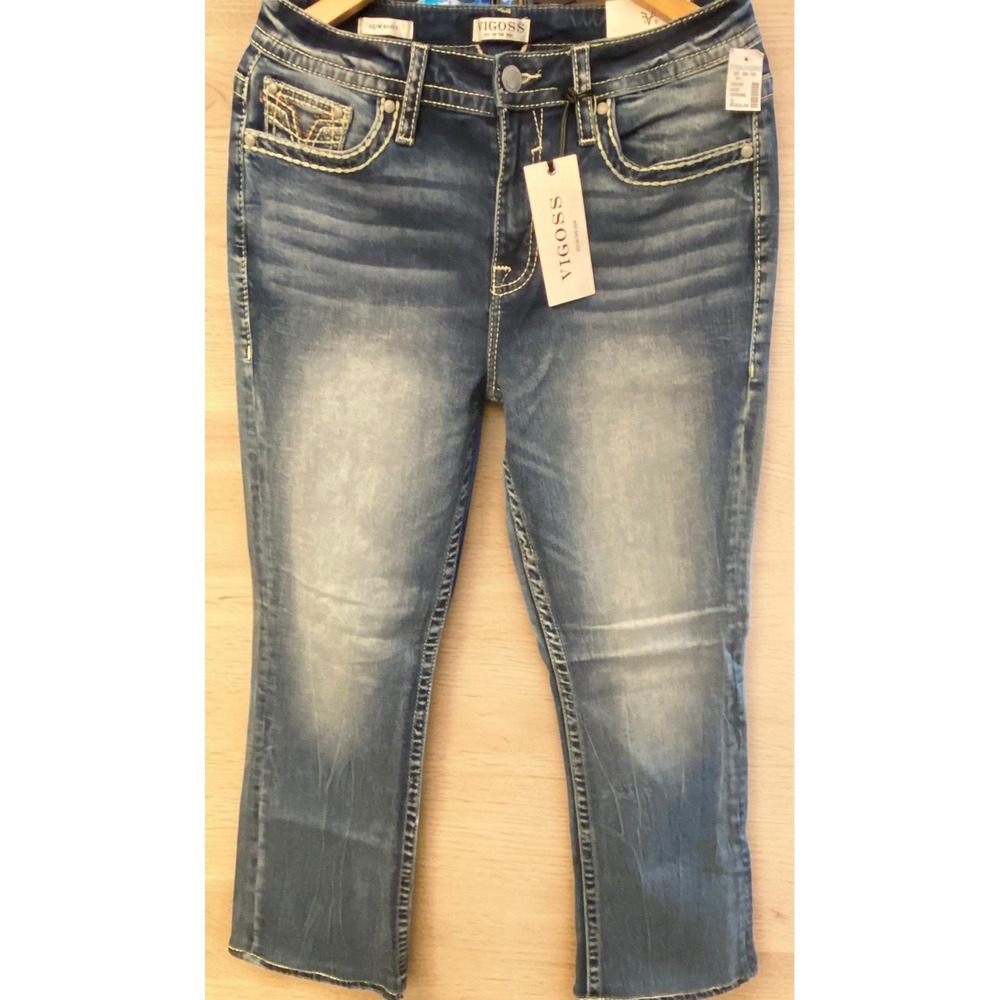 Vigoss Slim Boot Heritage Fit High Rise Western Style Woman's Size 12 Jeans NWT‎